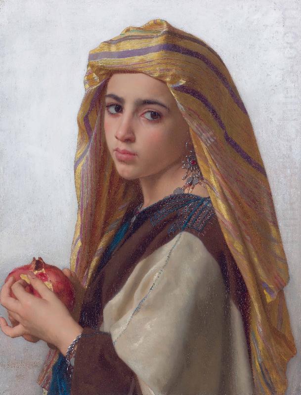 William-Adolphe Bouguereau Girl with a pomegranate china oil painting image